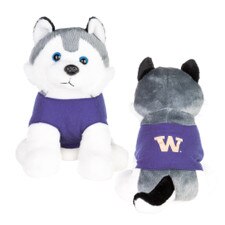 Mascot Factory UW Husky Plush Wearing Tee 8.5"