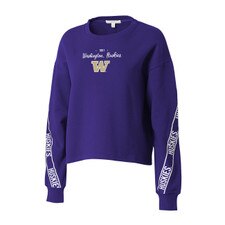 WEAR by Erin Andrews Women's Washington Huskies Team Name Crewneck