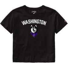 Washington Huskies Dubs Collection League Women's Dubs Clothesline Crop Tee
