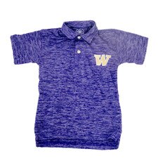 Wes and Willy Toddler Purple W Cloudy Yarn Polo