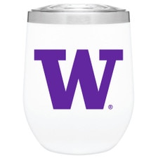 White W Washington Huskies Stainless Milano Tumbler 12oz