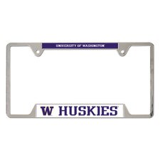 Wincraft Chrome University of Washington W Huskies License Plate Frame