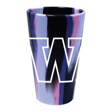Wincraft W Outline Washington Huskies Northern Lights Silicone Pint Glass 16oz