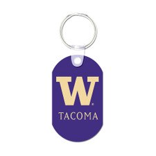 Wincraft W Tacoma Metal Key Chain