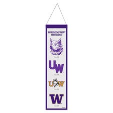 Wincraft Washington W Huskies Vault Evolution Wool Banner 8" x 32"