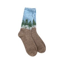 Winter Forest Holiday Mini Crew Socks