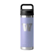 YETI Lilac W Washington Huskies Rambler Water Bottle w/ Chug Cap 18oz