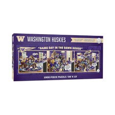 You the Fan Washington Huskies Game Day in the Dog House Puzzle 1000pc