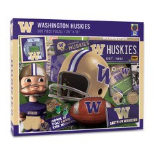 You the Fan Washington Huskies Retro Series Puzzle 500pc