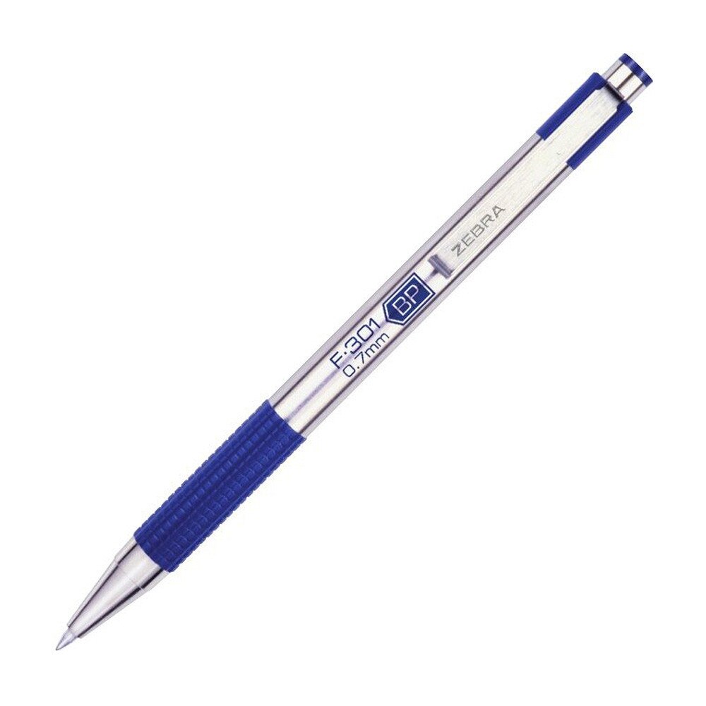 Zebra F-301 Blue .7mm Ballpoint Pen