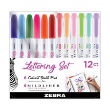 Zebra Lettering Set 12pc.