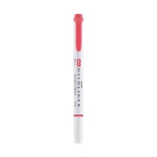 Zebra Mildliner Dual-Tipped Highlighter Red
