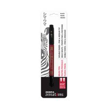Zebra Zensations Brush Pen Dual-Tip Black