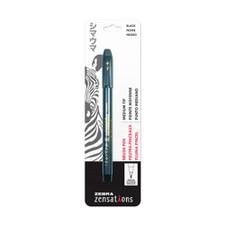 Zebra Zensations Brush Pen Black Medium Point