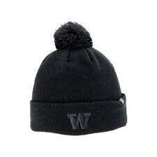 Zephyr Blackout Washington Huskies Echo Pom Beanie