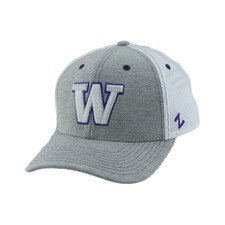 Zephyr Gray Washington Huskies Tonal W Chaser Mesh Back Stretch Fit Hat