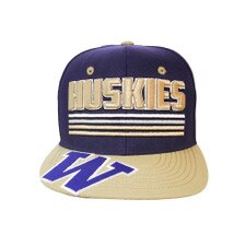Zephyr Kids Purple Huskies Pitch Adjustable Snapback Hat