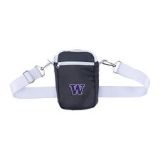 Zoozatz Black Washington Huskies Cross Body Bag