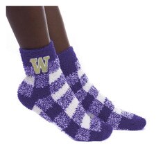Zoozatz Purple W Buffalo Fuzzy Sock