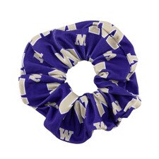 Zoozatz Purple Washington Huskies Allover W Hair Scrunchie