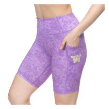 Zoozatz Women's W Floral Pocket Biker Short