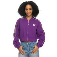 Zoozatz Women's Washington Huskies Track Jacket