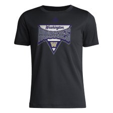adidas Kids' Black Washington Huskies W Pregame Tee