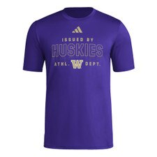 adidas Men's Huskies ATHL DEPT Pregame Tee