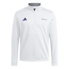 adidas Men's Script Washington Huskies Elevated Quarter Zip