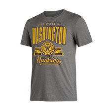 adidas Men's Throwback Washington Huskies Seal Blend Tee