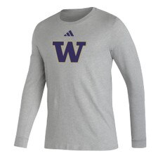 adidas Men's W Logo Pregame Long Sleeved Tee