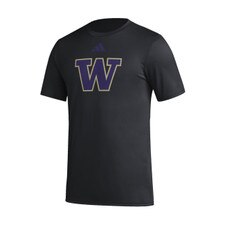 adidas Men's W Logo Pregame Short Sleeve Tee