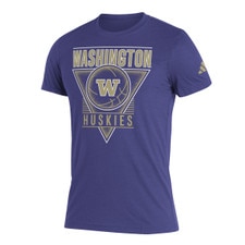 adidas Men's Washington Huskies Basketball Triangle Fresh Tee