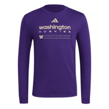 adidas Men's Washington Huskies Lowercase Fresh Long Sleeve Tee