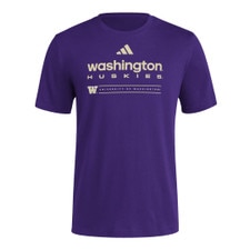 adidas Men's Washington Huskies Lowercase Fresh Short Sleeve Tee