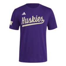 adidas Men's Washington Huskies Script Fresh Tee