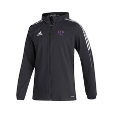 adidas Men's Washington Huskies Tiro21 Full Zip Windbreaker