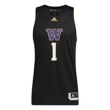 adidas Men's Washington Huskies W Logo Swingman Basketball Jersey