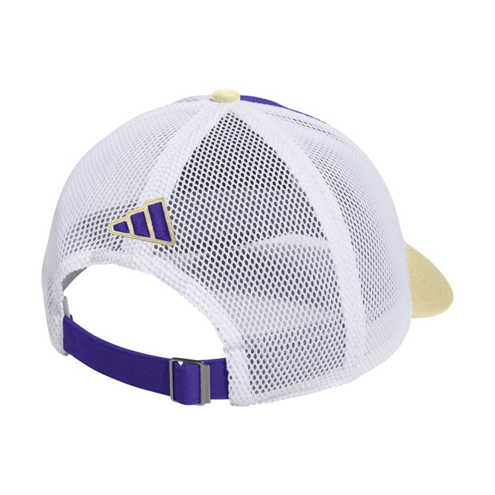 adidas Purple Gold Washington Huskies Y2K Relaxed Trucker Hat