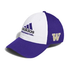 adidas Purple White Washington Huskies 3 Bar Logo Slouch Adjustable Hat