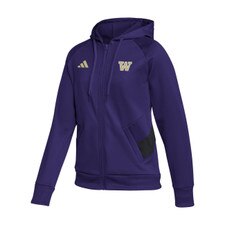 adidas Women's W Logo Sideline 2023 Full Zip Hoodie