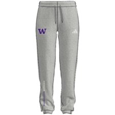 adidas Women's Washington Huskies 3 Stripe Banded Sweatpants