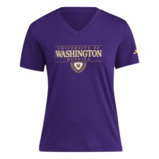 adidas Women's Washington Huskies Laurel Shield Blend Tee