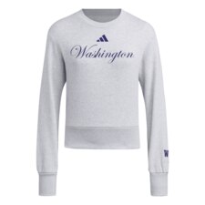 adidas Women's Washington Huskies Script ALL SZN Crewneck