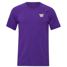 lululemon Men's Washington Huskies Metal Vent Tech Short Sleeve Shirt 3.0