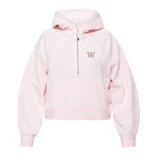 lululemon Women's W Strawberry Milkshake Scuba Oversized Half Zip Hoodie