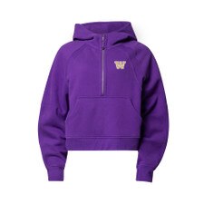 lululemon Women's Washington Huskies Scuba Oversized Half Zip Hoodie